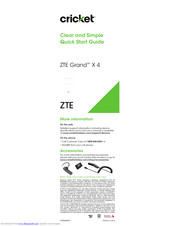 Zte GRAND X4 Quick Start Manual