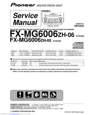 Pioneer FX-MG6006ZH-06 Service Manual