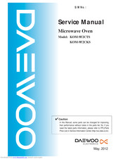 Daewoo KOM-9F2CKS Service Manual