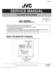 JVC AV-29RX Service Manual