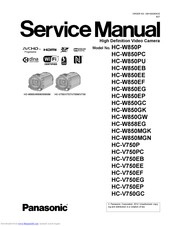 Panasonic HC-W850P Service Manual