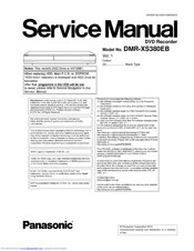 Panasonic DMR-XS380EB Service Manual
