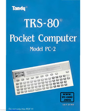 Tandy PC-2 Manual