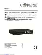 Velleman DVR4T1 Quick Installation Manual