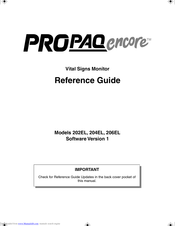 Propaq Encore 202EL Reference Manual