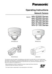 Panasonic WV-S2500 Series Operating Instructions Manual