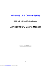 Zinwell ZW-N5800S User Manual