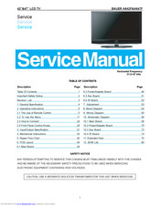 Bush bauer a647f Service Manual