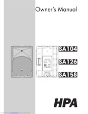 HPA SA104 Owner's Manual