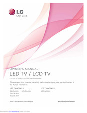 LG 42LQ640H Owner's Manual