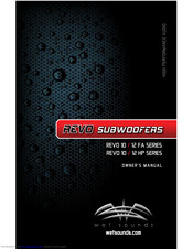 Wet Sounds REVO 10 / 12 FA SERIES Owner's Manual