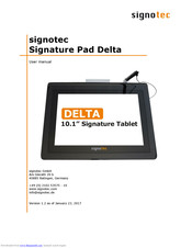 signotec Signature Pad Delta User Manual
