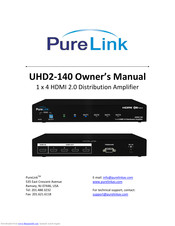 Pure Link UHD2-140 Owner's Manual