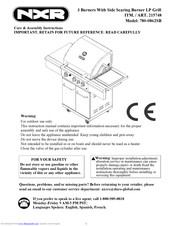 NXR 780-0862SB Care & Assembly Instructions