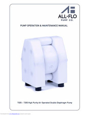 All-Flo T025 Operation & Maintenance Manual