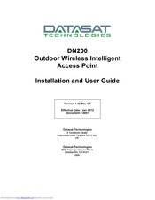 Datasat DN200 Installation And User Manual