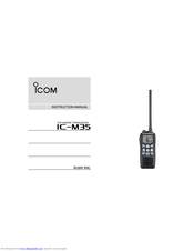 Icom IC-M35 Instruction Manual