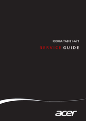 Iconia B1-A71 Service Manual