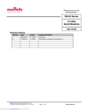 Murata DN-24 series User Manual