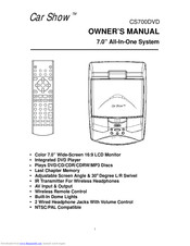 Car Show CS700DVD Owner's Manual