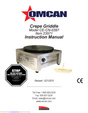 Omcan 23571 Instruction Manual