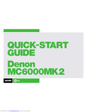 Denon MC6000MK2 Quick Start Manual