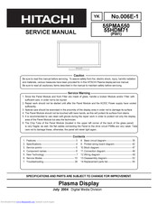 Hitachi 55PMA550 Service Manual