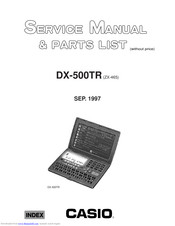 Casio DX-500CZ Service Manual & Parts List