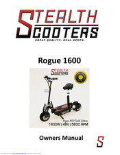 Stealth Scooters Rogue 1600 Turbo Edition Owner's Manual