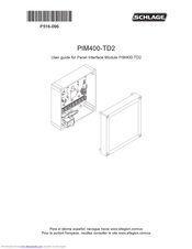 Schlage PIM400-TD2 User Manual