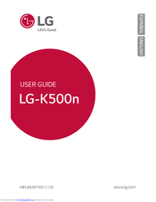 LG k500n User Manual