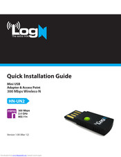 LogN HN-UN2 Quick Installation Manual