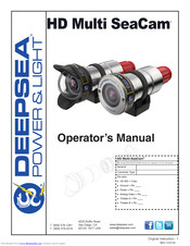 DeepSea Power & Light HD Multi SeaCam Operator's Manual