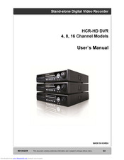 Hunt CCTV HCR-HD SERIES User Manual