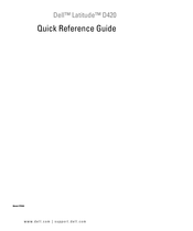 Dell D420 - Latitude Notebook Computer Quick Reference Manual