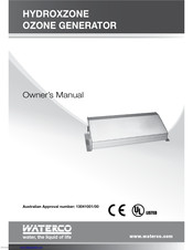Waterco Hydroxzone Ozone Generator Owner's Manual