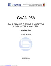 Svantek SVAN 958 User Manual
