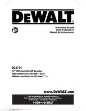 DeWalt D28754 Instruction Manual