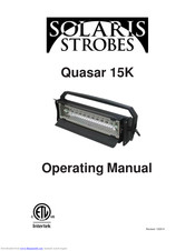 Solaris Strobes Quasar 15K Operating Manual