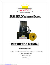 Solar West SUB ZERO Instruction Manual