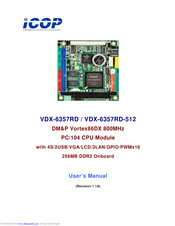 ICOP Technology VDX-6358RD User Manual
