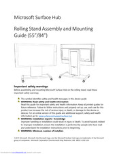 Microsoft Surface Hub 84 inch Assembly And Mounting Manual