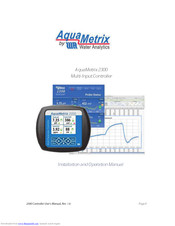 Water Analytics AquaMetrix 2300 Installation And Operation Manual