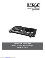 Nesco NC-59502 LAVANO TWIN PRO Instruction Manual