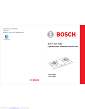 Bosch PED7230A Series Operation And Installation Instructions Manual