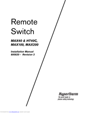 Hypertherm HT40C Installation Manual