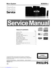 Philips MCM206 Service Manual