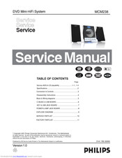 Philips MCM238 Service Manual