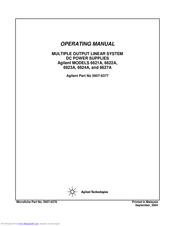 Agilent Technologies 6623A Operating Manual