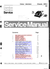 Philips GR2.2AA Service Manual